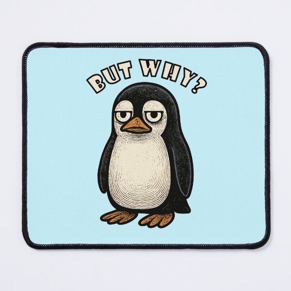 Item preview, Nihilistic penguin - saying But Why ? designed and sold by SeoulInkSoul.