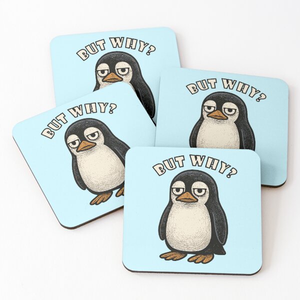 Item preview, Nihilistic penguin - saying But Why ? designed and sold by SeoulInkSoul.