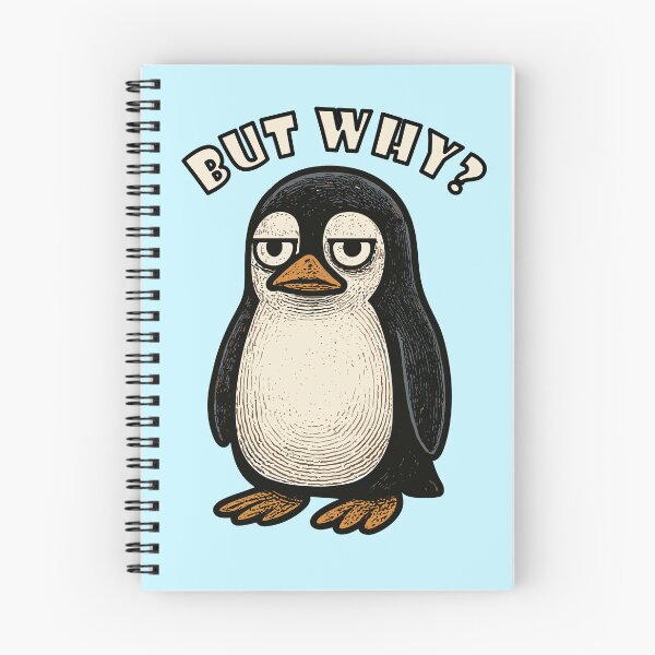 Item preview, Nihilistic penguin - saying But Why ? designed and sold by SeoulInkSoul.