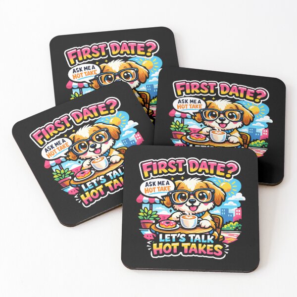 Item preview, First Date Hot Takes Funny Dog designed and sold by SplashTastic.