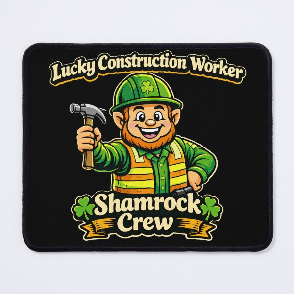 Item preview, Lucky Construction Worker Shamrock Crew designed and sold by LOL-N-LIFESTYLE.