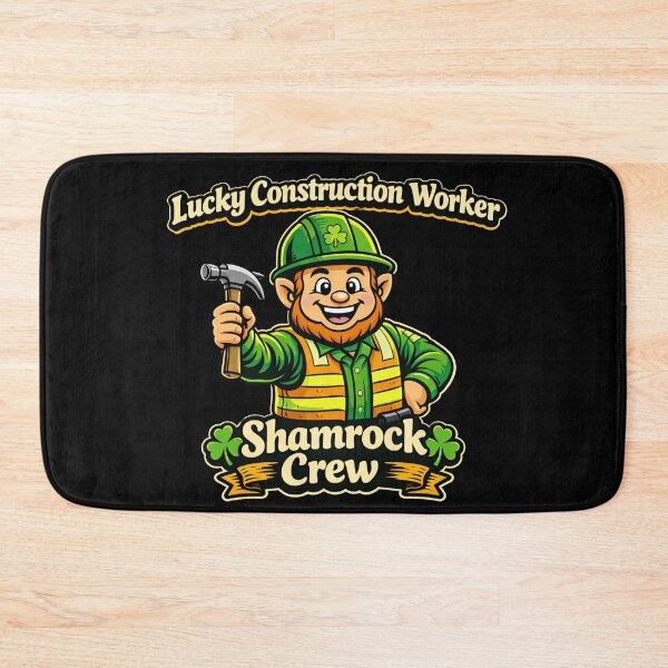 Item preview, Lucky Construction Worker Shamrock Crew  designed and sold by LOL-N-LIFESTYLE.