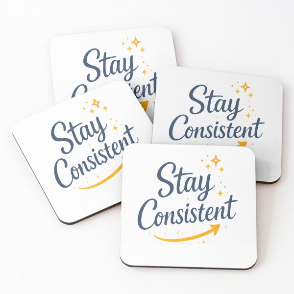 Item preview, Stay Consistent Minimal Motivational Design | Simple Gym Inspiration Quote designed and sold by Lovestickerco.