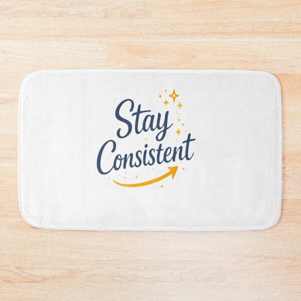 Item preview, Stay Consistent Minimal Motivational Design | Simple Gym Inspiration Quote designed and sold by Lovestickerco.