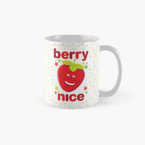 Item preview, Berry Nice Funny Strawberry Character Design – Cute Fruit Pun Gift designed and sold by Fabulosa Designs.