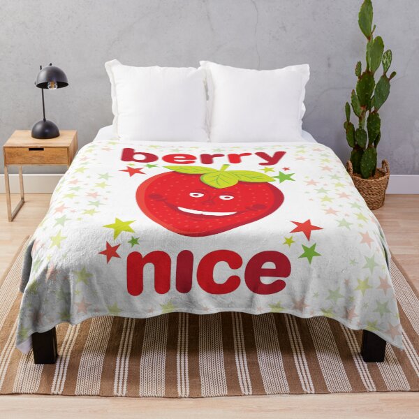 Item preview, Berry Nice Funny Strawberry Character Design – Cute Fruit Pun Gift designed and sold by Fabulosa Designs.