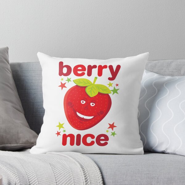 Item preview, Berry Nice Funny Strawberry Character Design – Cute Fruit Pun Gift designed and sold by Fabulosa Designs.