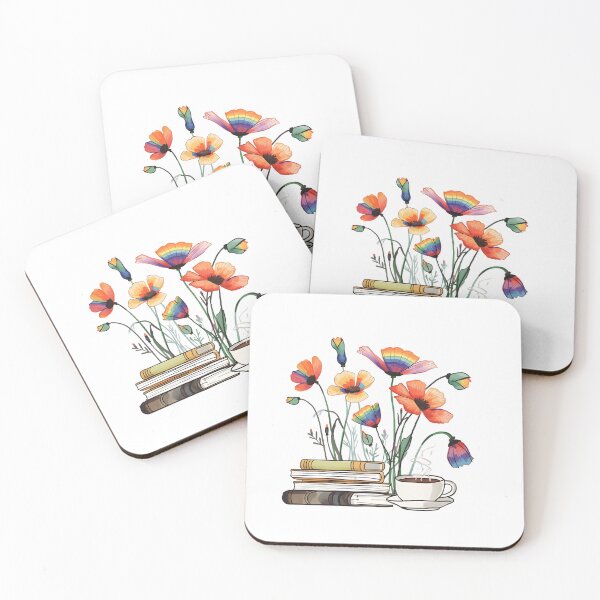 Item preview, Libros y café de Poppies designed and sold by uunaa.