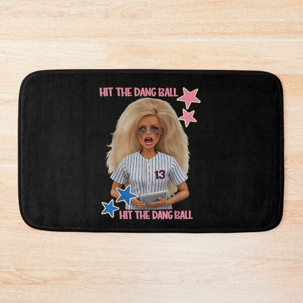 Item preview, Hit The Dang Ball Funny Baseball Mom Doll Face Meme  designed and sold by ZalcArtStore.