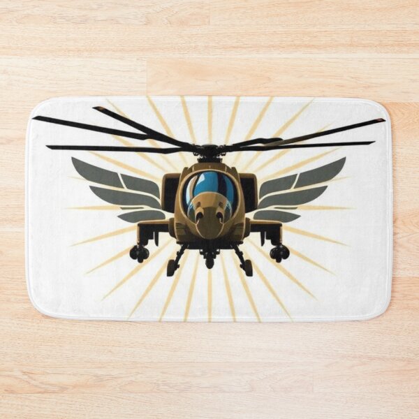 Item preview, Military helicopter in insignia style on white background designed and sold by RAISC.