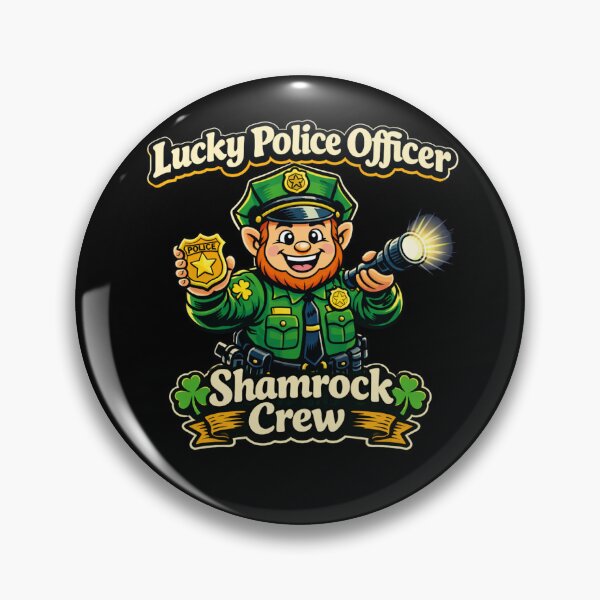 Item preview, Lucky Police Shamrock Crew  designed and sold by LOL-N-LIFESTYLE.