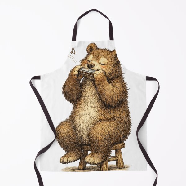 Item preview, Cute Bear Harmonica Player designed and sold by photoparadise22.