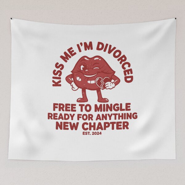 Item preview, Divorce Kiss Me Im Divorced Free To Mingle designed and sold by LuminOrb.