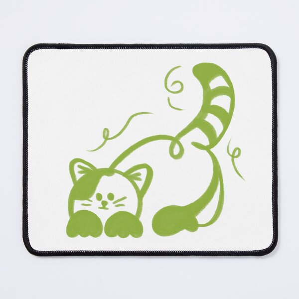 Item preview, Playful Green Cat Ready to Pounce designed and sold by Pryhozha.