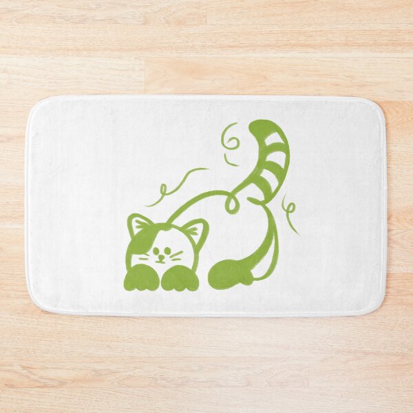 Item preview, Playful Green Cat Ready to Pounce designed and sold by Pryhozha.