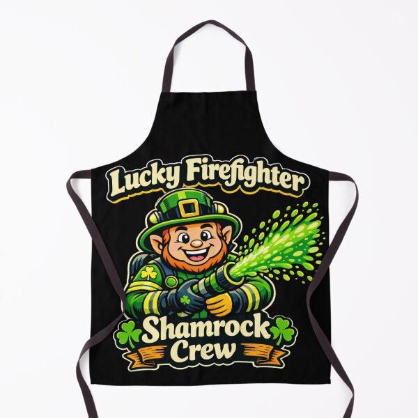 Item preview, Lucky Firefighter Shamrock Crew designed and sold by LOL-N-LIFESTYLE.