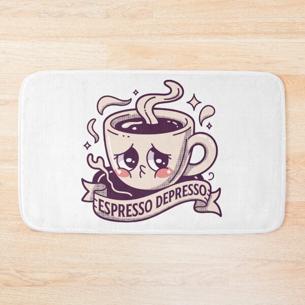 Item preview, Espresso Depresso Cute Sad Coffee Lover designed and sold by IslandTyped.