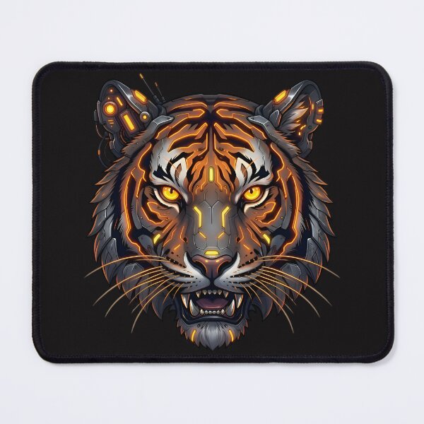 Item preview, Cyberpunk Alpha Tiger - Futuristic Neon Synthwave Aesthetic designed and sold by AlanyaArtX.