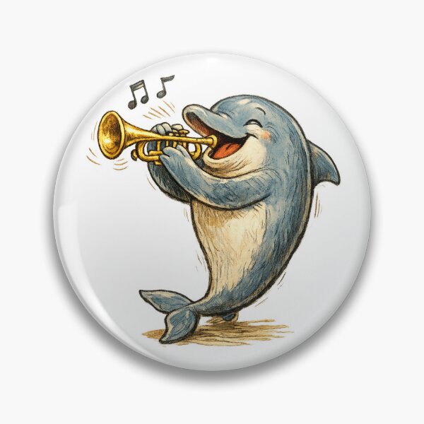 Item preview, Happy Dolphin Trumpeter designed and sold by photoparadise22.