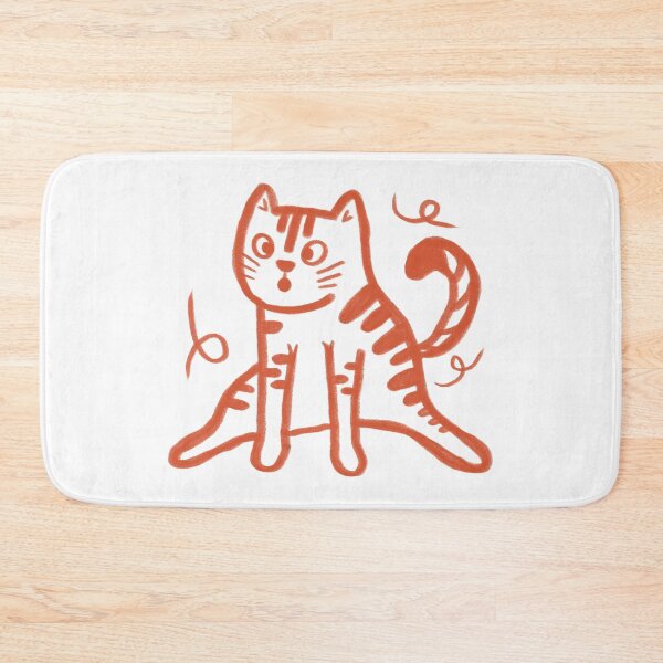 Item preview, Weird Orange Cat Sitting Like a Person designed and sold by Pryhozha.