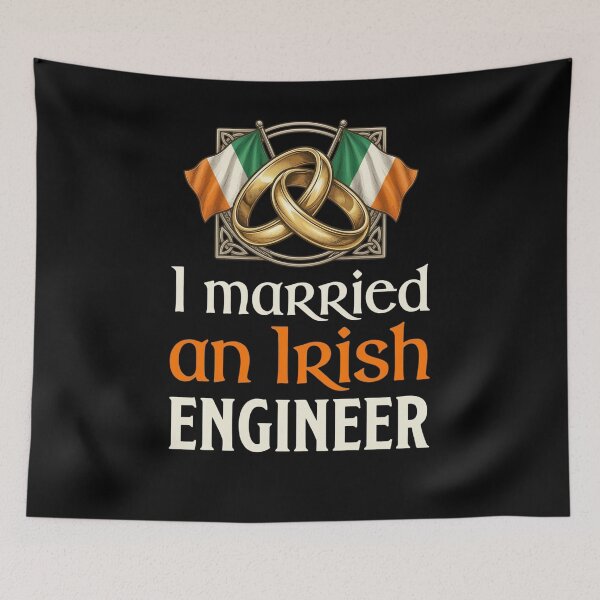 Item preview, I Married An Irish Engineer Spouse Partner Irish Heritage Engineering Pride designed and sold by FormalDehyena.