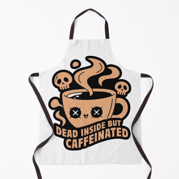 Item preview, Dead Inside But Caffeinated Funny Coffee designed and sold by IslandTyped.