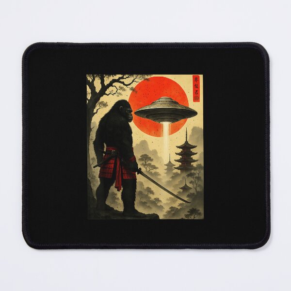 Item preview, Samurai Bigfoot UFO Japanese Vintage Style  designed and sold by titanlevi.