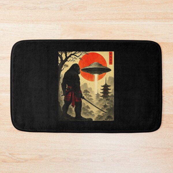 Item preview, Samurai Bigfoot UFO Japanese Vintage Style  designed and sold by titanlevi.