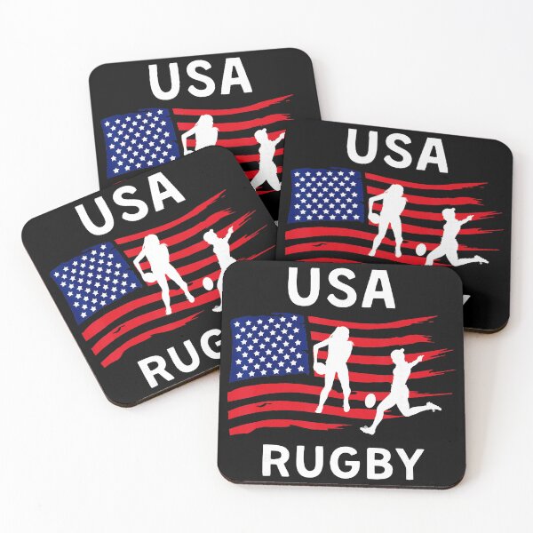 Artikelvorschau, Rugby-Spieler der USA im Stil der amerikanischen Flagge entworfen und verkauft von GabrieSketcham.