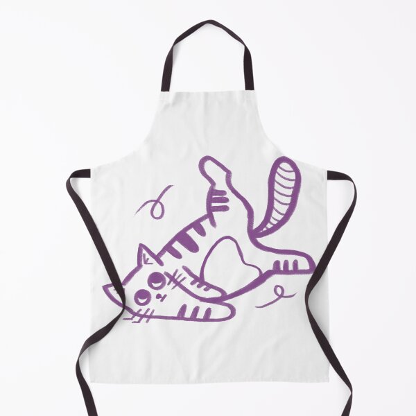 Item preview, Cute Purple Cat Upside Down Pose designed and sold by Pryhozha.