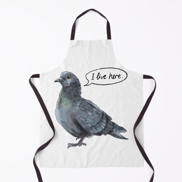 Item preview, Pigeon - I Live Here designed and sold by RachaelGrundyArt.