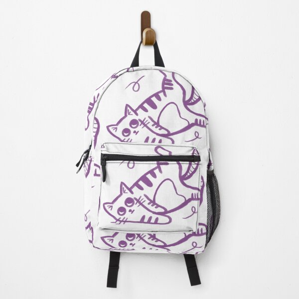 Item preview, Cute Purple Cat Upside Down Pose designed and sold by Pryhozha.