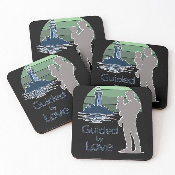 Item preview, Guided by Love - Father & Child Lighthouse Sunset designed and sold by EhrenGeneration.