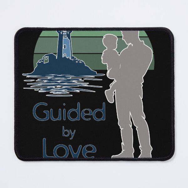Item preview, Guided by Love - Father & Child Lighthouse Sunset designed and sold by EhrenGeneration.