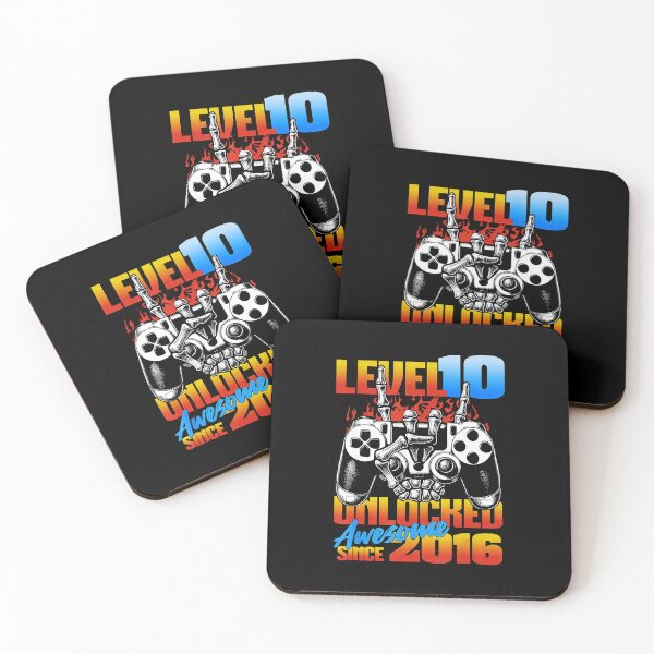 Item preview, Level 10 Unlocked Gamer Birthday Awesome Since 2016 designed and sold by FGTV2021.