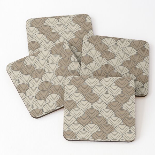 Item preview, Modern Seigaiha Wave Pattern – Japandi Minimal Japanese Geometric Design designed and sold by Tamas Das.