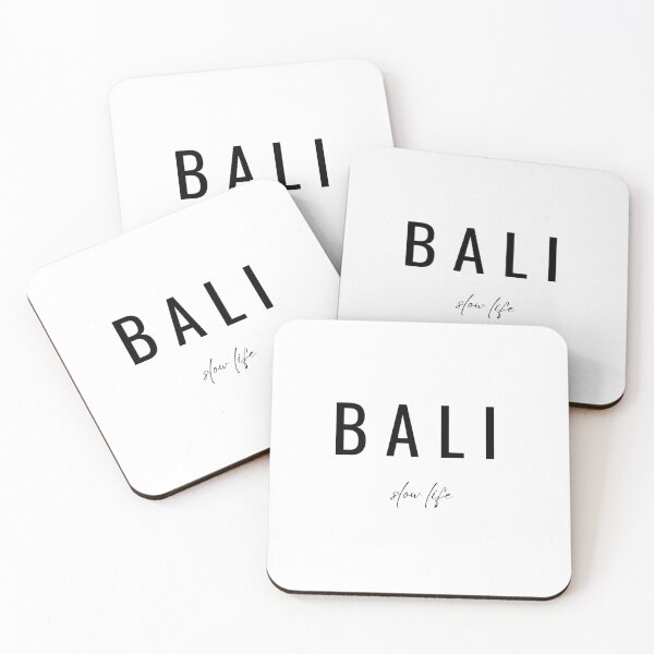 Item preview, Bali Slow Life Minimal Travel Typography Aesthetic Script Design designed and sold by onubi.