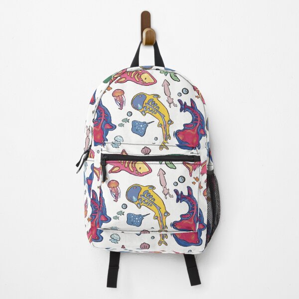 Item preview, Colourful Marine Anatomy Illustration - cute sharks and ocean animals designed and sold by aziza-doodles.
