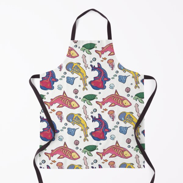 Item preview, Colourful Marine Anatomy Illustration - cute sharks and ocean animals designed and sold by aziza-doodles.