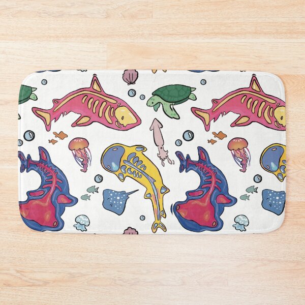 Item preview, Colourful Marine Anatomy Illustration - cute sharks and ocean animals designed and sold by aziza-doodles.