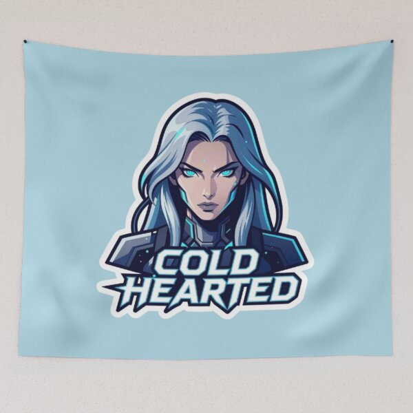 Item preview,  Cold Hearted Blue Cyberpunk Girl V2 designed and sold by Quotable Gear.
