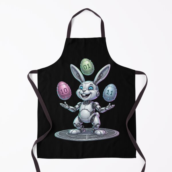 Item preview, 01 10 11 Binary Code Robot Bunny Programmer Tech designed and sold by FormalDehyena.