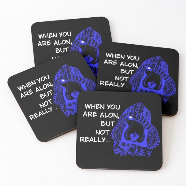Item preview, You’re Not AloneCreepy Dog Dark Humor Aesthetic designed and sold by Maryart8.