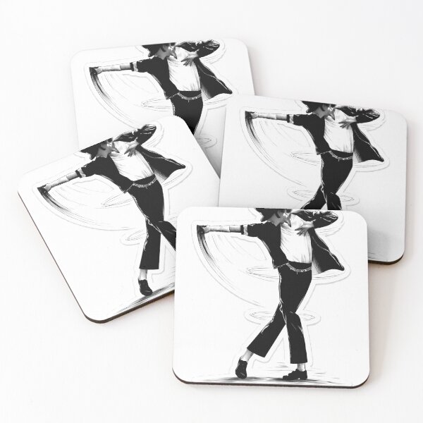 Item preview, Michael Jackson Dance Pose Black & White Stylish Sticker | King of Pop Art designed and sold by ClickToSticker.