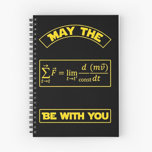 Item preview, May The Physics Force Be With You Newton's Second Law Science Humor designed and sold by FormalDehyena.