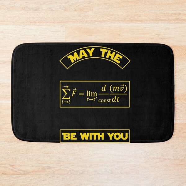 Item preview, May The Physics Force Be With You Newton's Second Law Science Humor designed and sold by FormalDehyena.