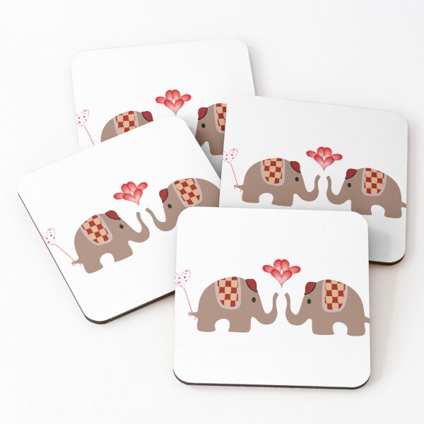 Item preview, Cute Elephant Couple in Love designed and sold by Aidile.