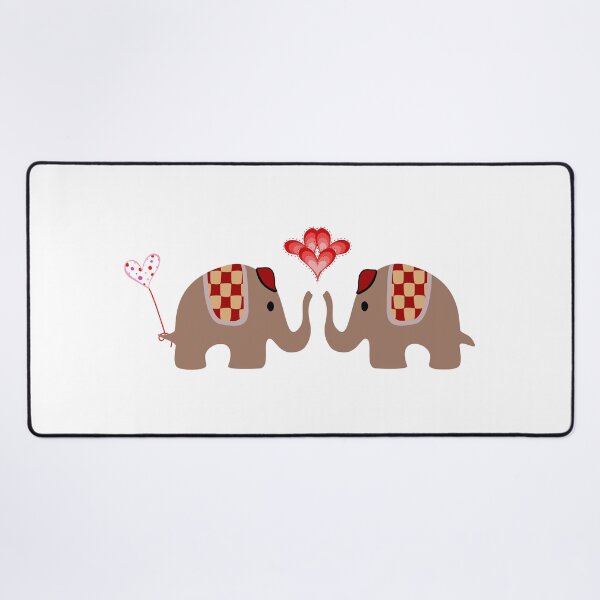 Item preview, Cute Elephant Couple in Love designed and sold by Aidile.