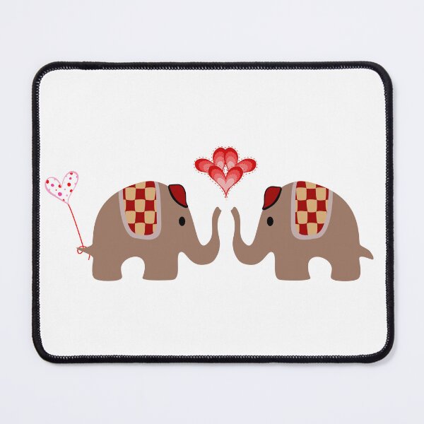 Item preview, Cute Elephant Couple in Love designed and sold by Aidile.