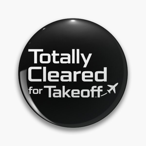 Item preview, Totally Cleared For Takeoff Minimalist Aviation designed and sold by SplashTastic.